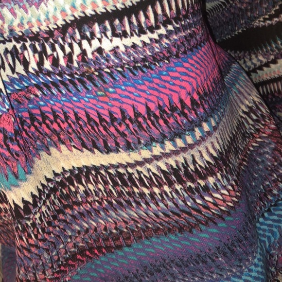 Multi Color V Neck Blouse - Picture 2 of 2